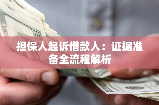 北京担保人起诉借款人：证据准备全流程解析