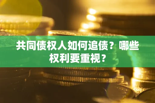 北京共同债权人如何追债？哪些权利要重视？