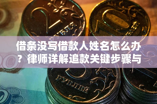北京借条没写借款人姓名怎么办？律师详解追款关键步骤与证据链构建