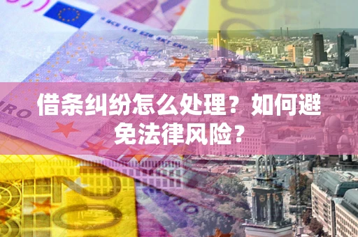 北京借条纠纷怎么处理？如何避免法律风险？